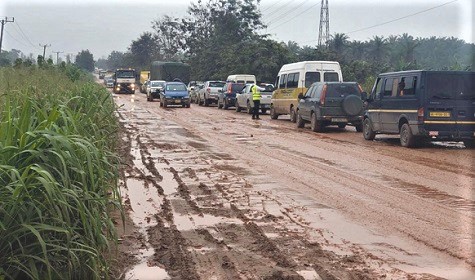 The Agona-Nkwanta stretch of the road The Agona-Nkwanta stretch of the road
